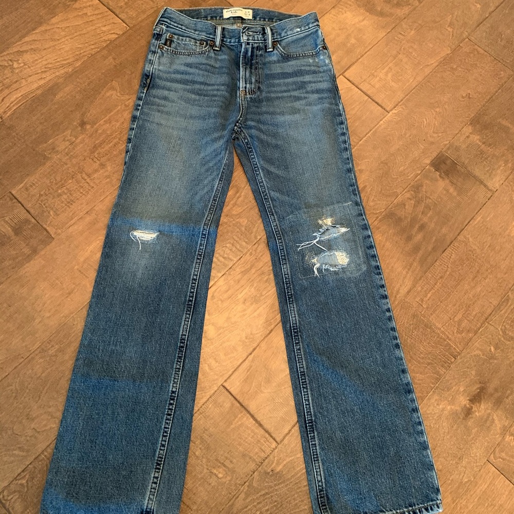 Boys Abercrombie Size 13/14 Denim Bootcut Jeans